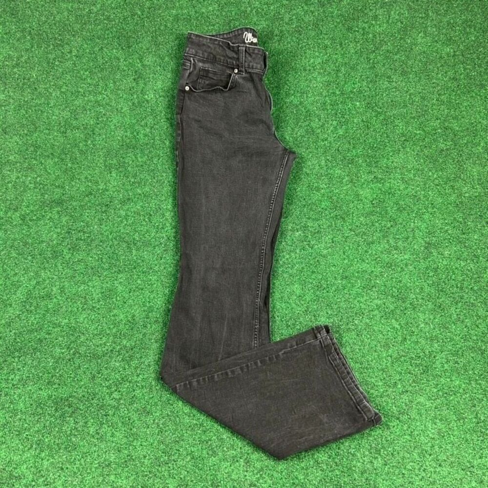 Wrangler Boot Cut Jeans Womens‎ 11 x 36 Black Denim Pants Stretch Western